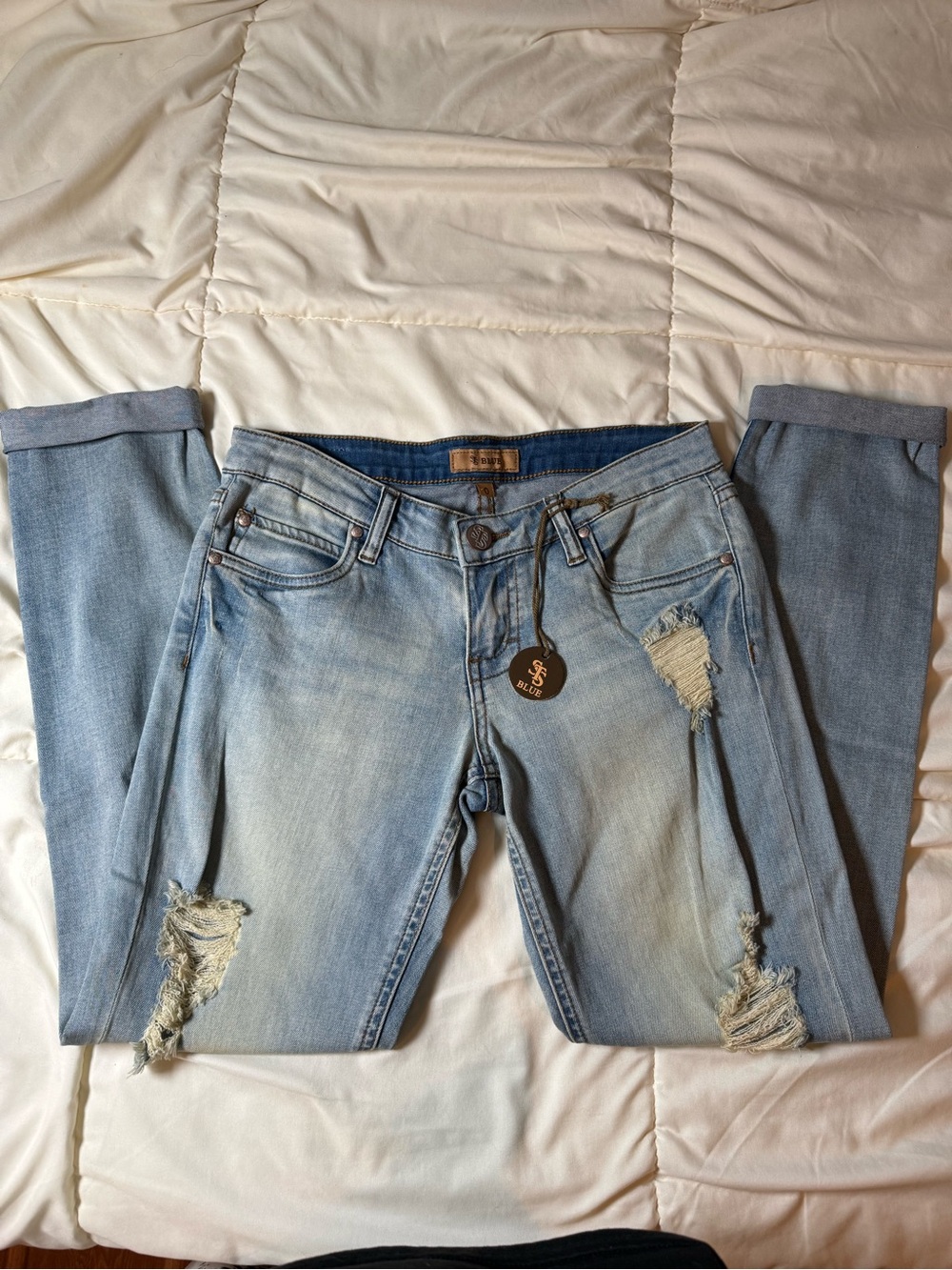 STS Blue Low Rise Boyfriend Jeans